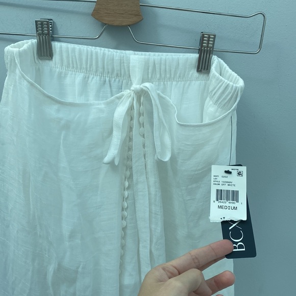 BCX White Cover up Pants - Picture 4 of 8